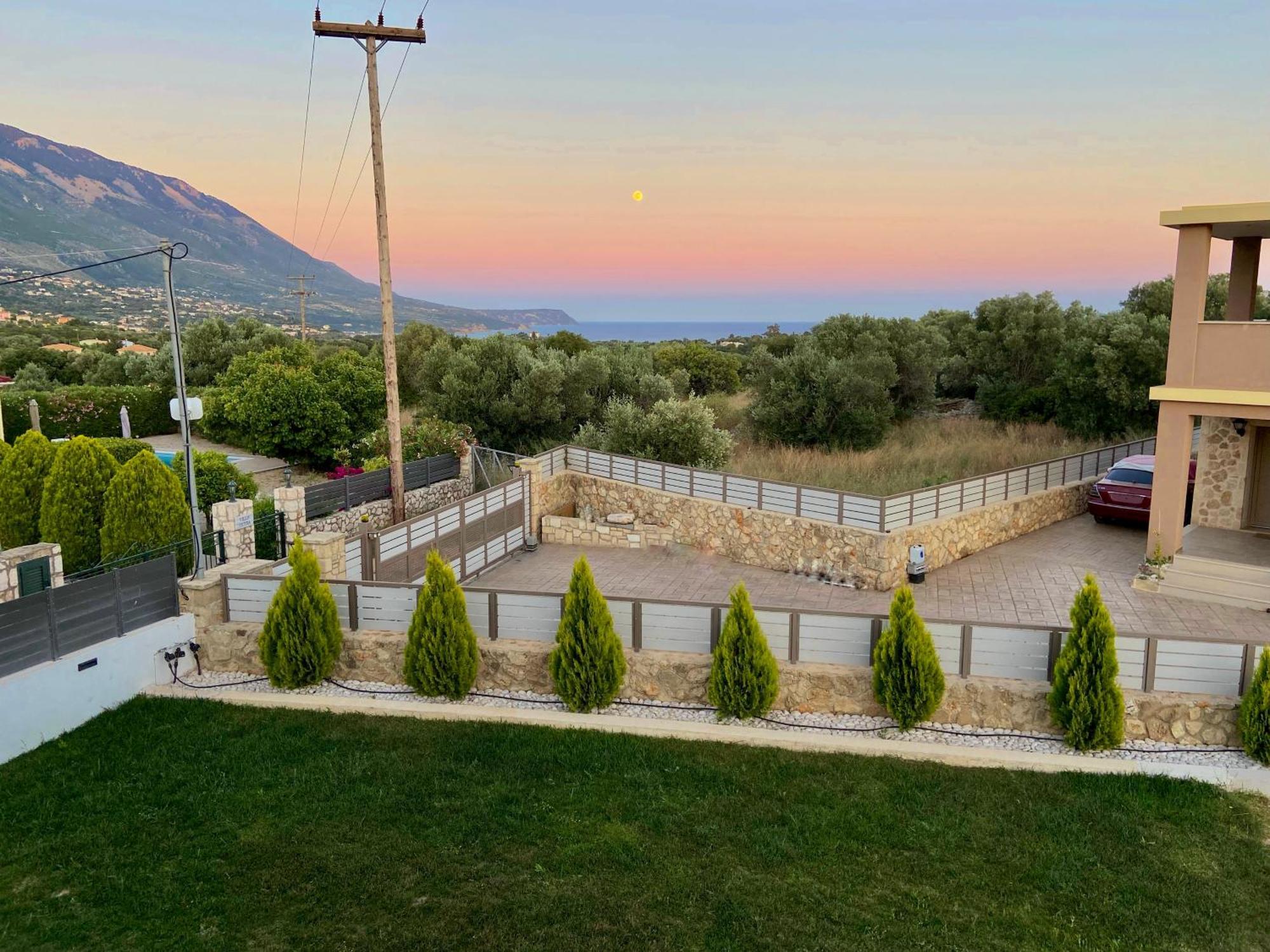 Taras Villa Karavádhos Exterior foto