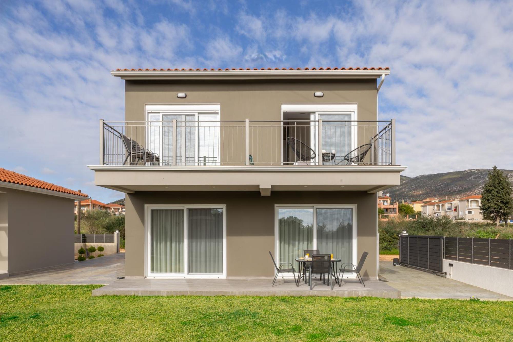 Taras Villa Karavádhos Exterior foto