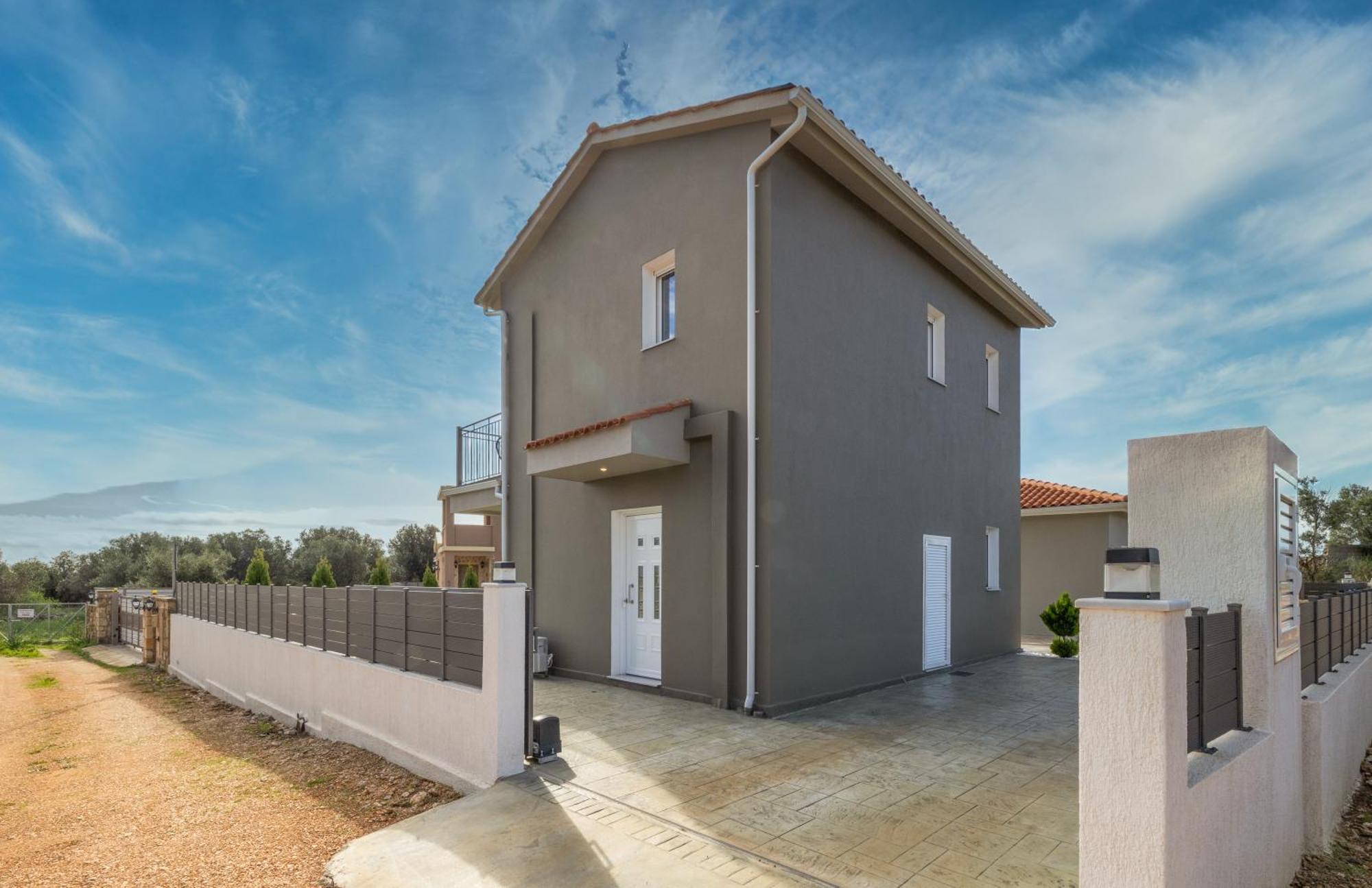 Taras Villa Karavádhos Exterior foto