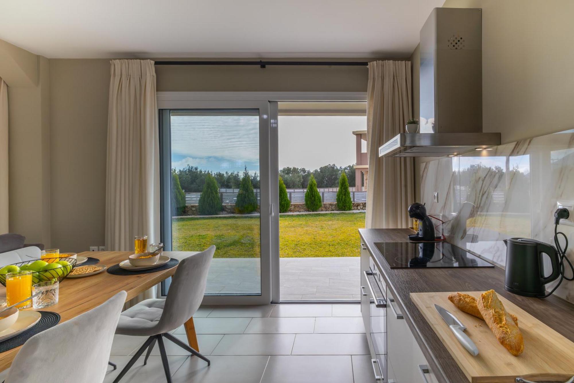 Taras Villa Karavádhos Exterior foto